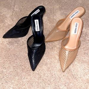 Two pairs of Steve Madden heels never worn brand new. Size 8.5.